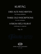 Three Old Inscriptions op. 25